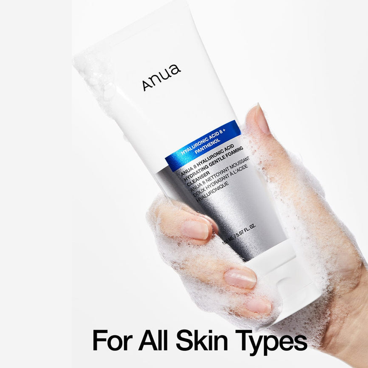 ANUA 8 hyaluronic acid hydrating gentle foaming cleanser 150ml  - 6