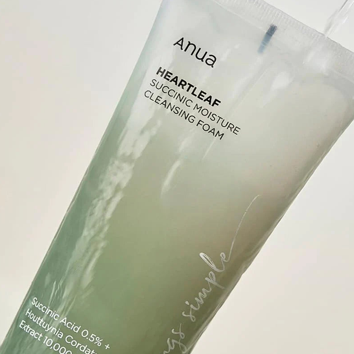 ANUA heartleaf succinic moisture cleansing foam 150ml - 3