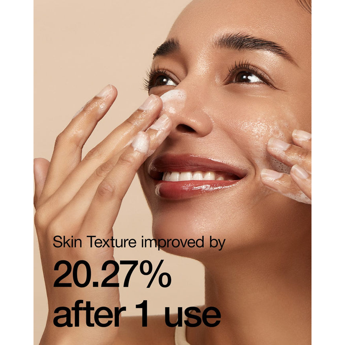 ANUA rice enzyme brightening cleansing powder 40g - Skin Texture improved by 20.27% after 1 use