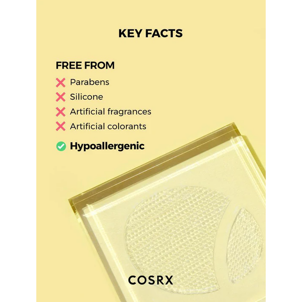 COSRX Advanced Snail Hydrogel Eye Patch - Key Facts