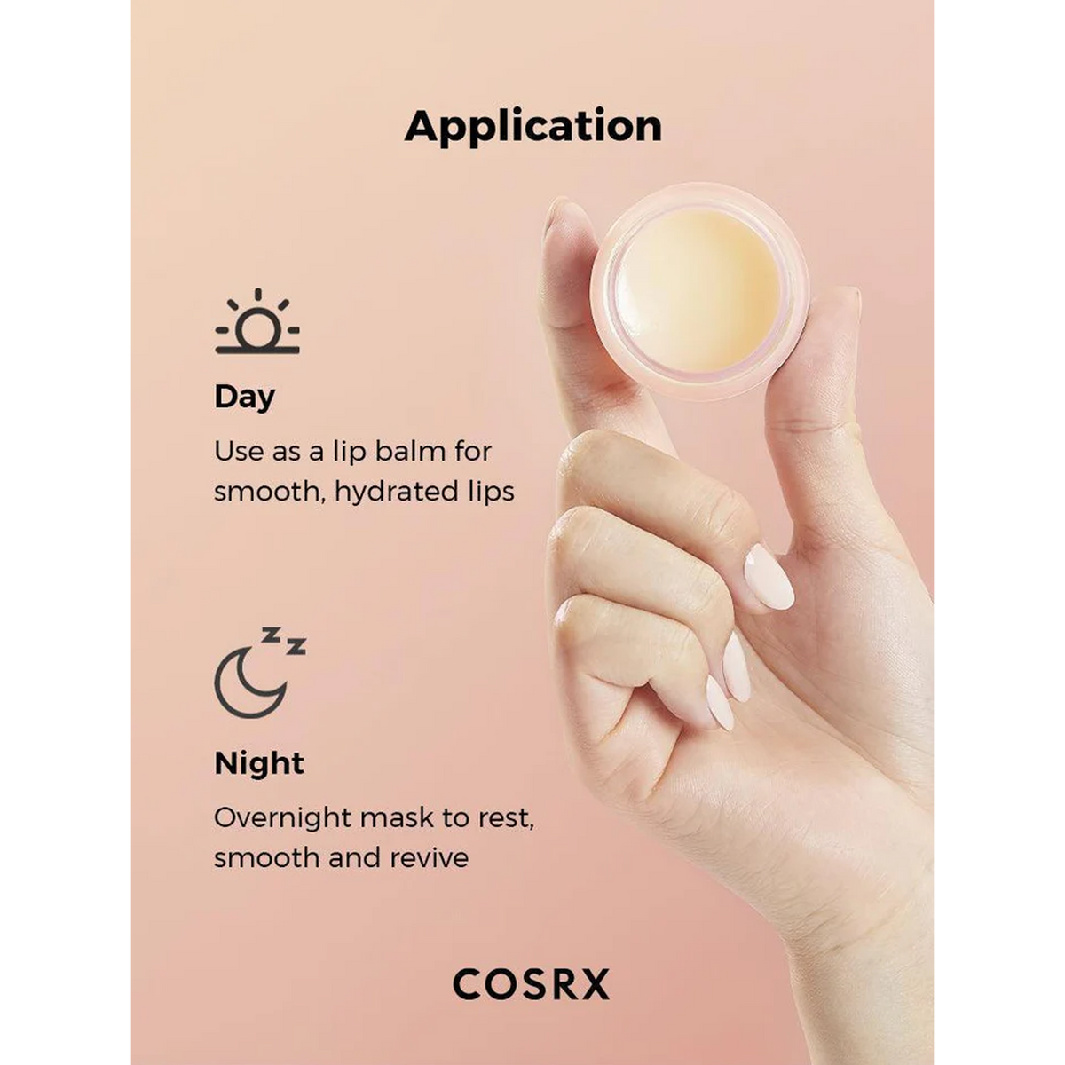 COSRX Balancium Ceramide Lip Butter Sleeping Mask - Application