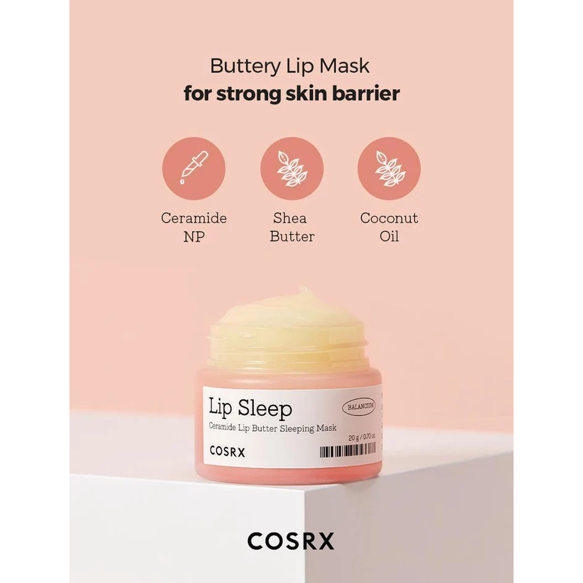 COSRX Balancium Ceramide Lip Butter Sleeping Mask - Buttery Lip Mask |
for strong skin barrier