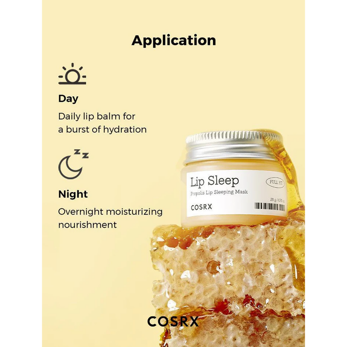 COSRX Full Fit Propolis Lip Sleeping Mask - Application