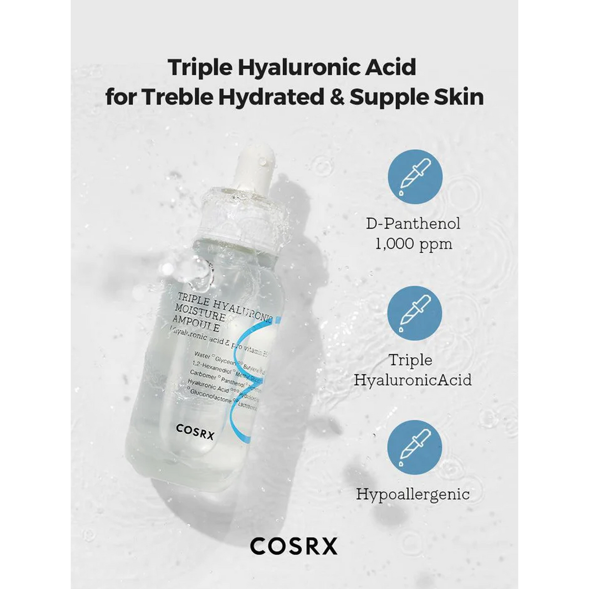 Triple Hyaluronic Acid for Treble Hydrated & Supple Skin