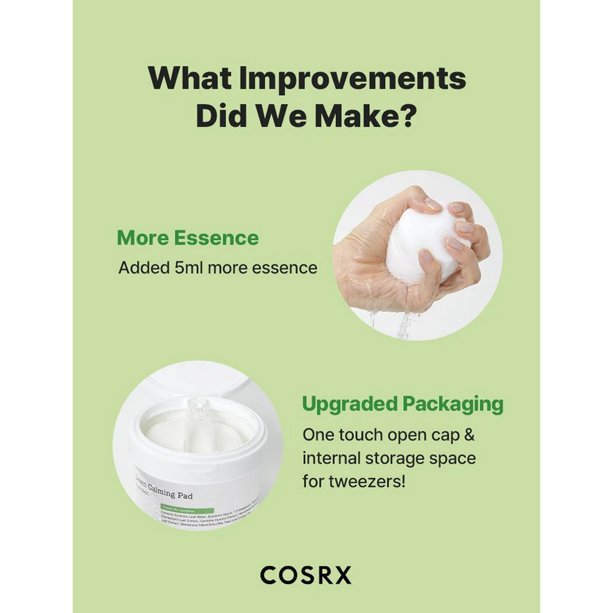 COSRX One Step Green Hero Exfoliating Pad - What Improvements Did We Make?