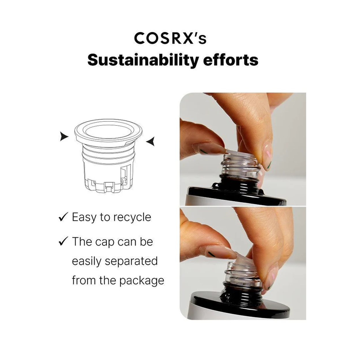COSRX The Hyaluronic Acid 3 Serum - sustainability efforts