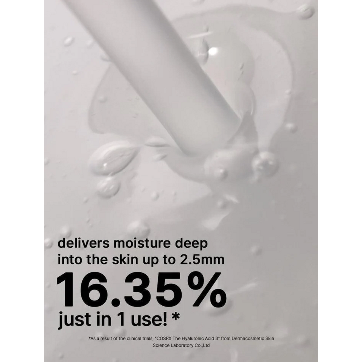 COSRX The Hyaluronic Acid 3 Serum - delivers moisture deep into the skin up to 2.5mm 16.35% just in 1 use! *