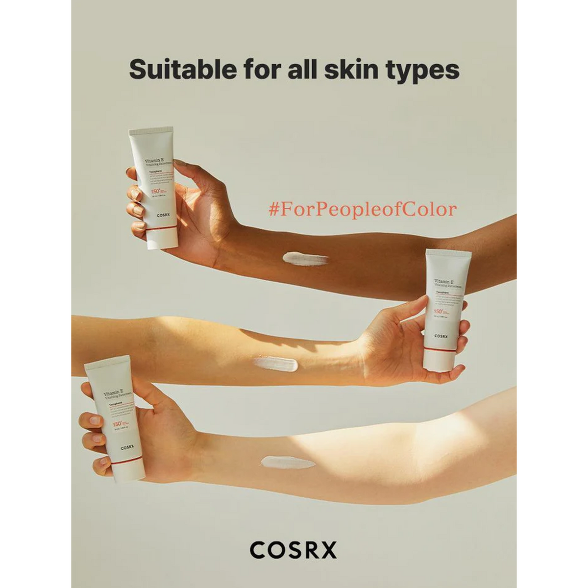 COSRX Vitamin e Vitalizing Sunscreen spf 50+ - suitable for all skin types