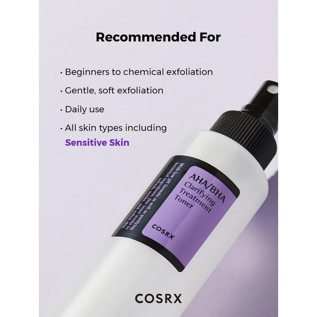 COSRX aha/bha Clarifying Treatment Toner - Recommended For