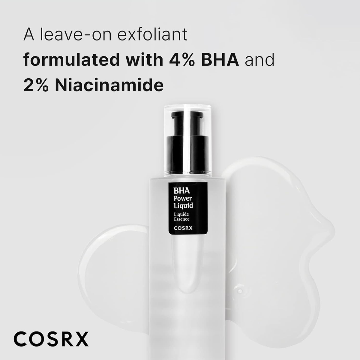 COSRX bha Blackhead Power Liquid Exfoliating Toner - A leave-on exfoliant formulated with 4% BHA and 2% Niacinamide
