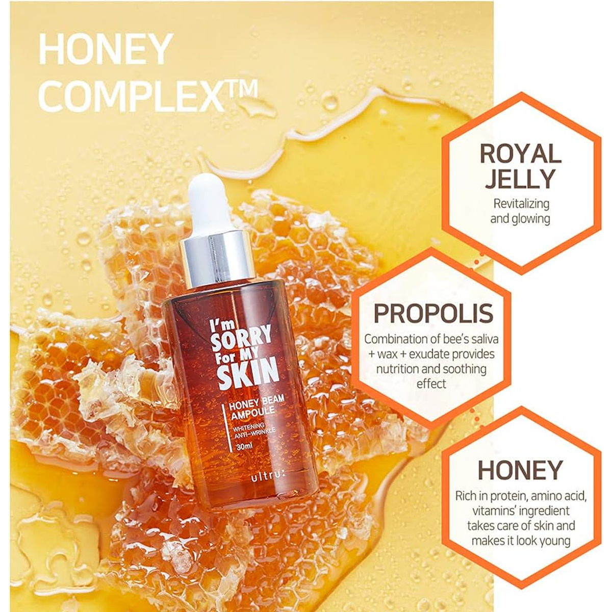 I'm Sorry For My Skin Honey Beam Ampoule