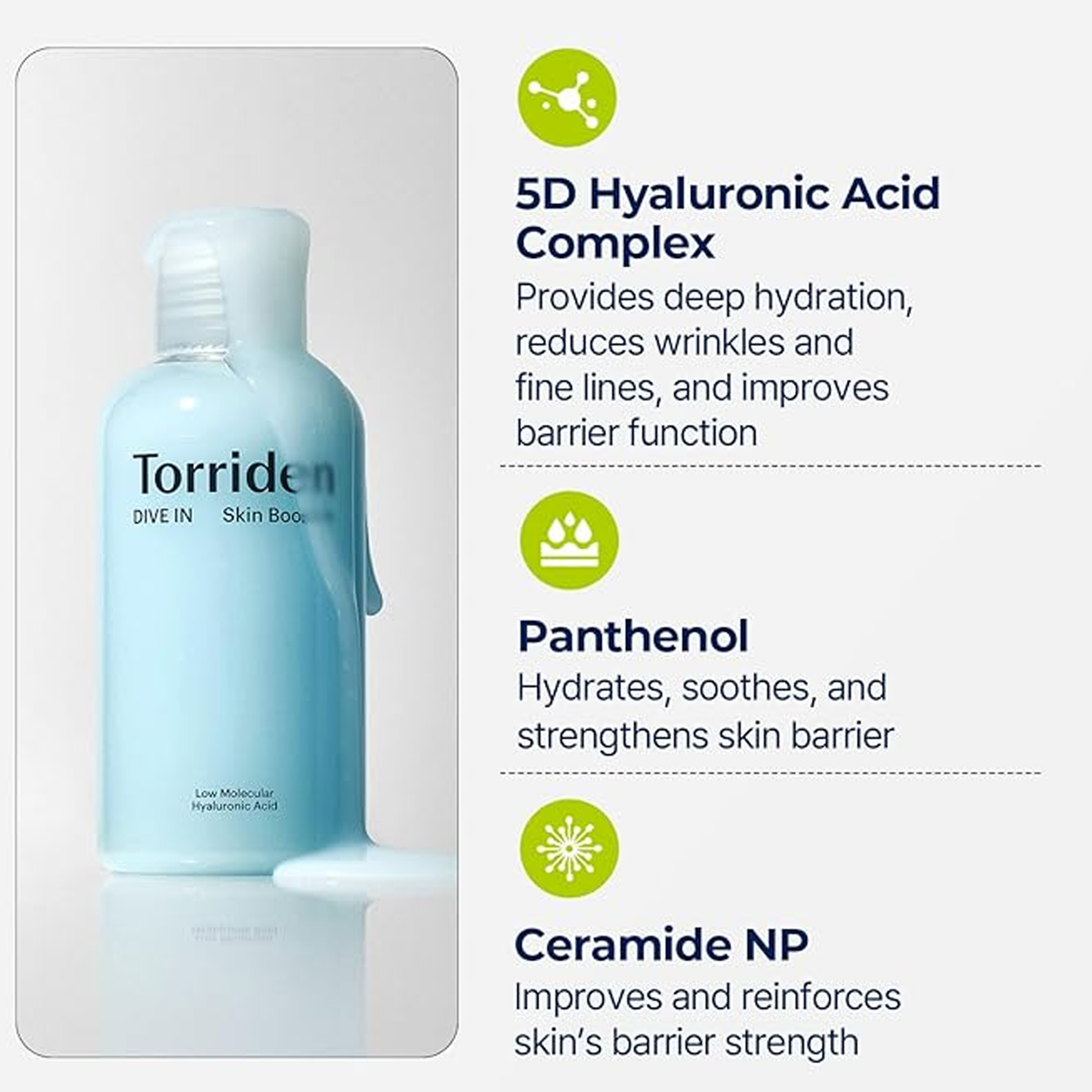 Torriden dive-in Low Molecular Hyaluronic Acid Skin Booster - 200ml